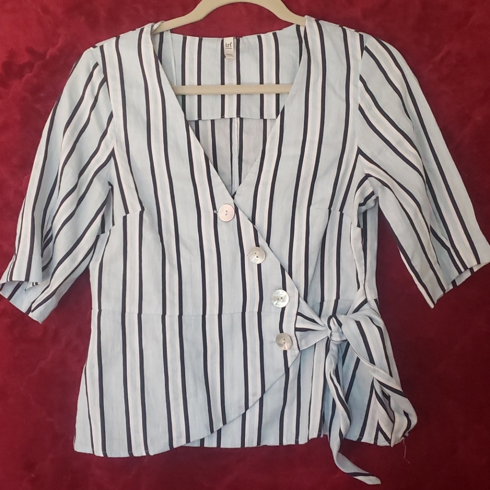 Zara TRF Blouse Button Shirt